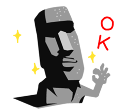 Daily life of the moai sticker #2590888