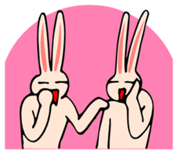 Good dog and rabbit of Naka sticker #2591170