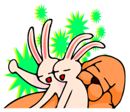 Good dog and rabbit of Naka sticker #2591173