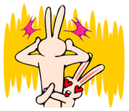 Good dog and rabbit of Naka sticker #2591176