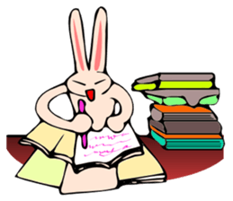 Good dog and rabbit of Naka sticker #2591186