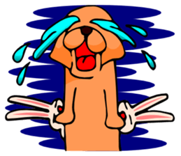 Good dog and rabbit of Naka sticker #2591189