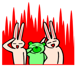 Good dog and rabbit of Naka sticker #2591192