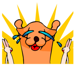 Good dog and rabbit of Naka sticker #2591196