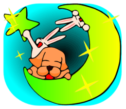 Good dog and rabbit of Naka sticker #2591198