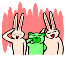 Good dog and rabbit of Naka sticker #2591204