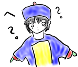 A lovely Chinese girl's ghost sticker #2591701