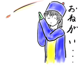 A lovely Chinese girl's ghost sticker #2591703