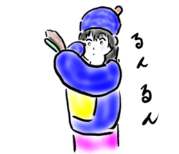 A lovely Chinese girl's ghost sticker #2591720