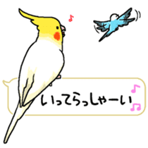 budgerigar and cockatiel 2 sticker #2591892