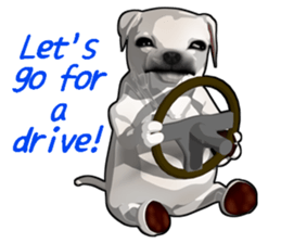 Handsome Dog sticker #2592152