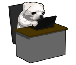 Handsome Dog sticker #2592161