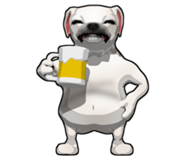 Handsome Dog sticker #2592162