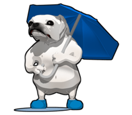 Handsome Dog sticker #2592165