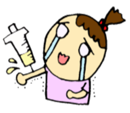 Injury and poor physical condition sticker #2592322