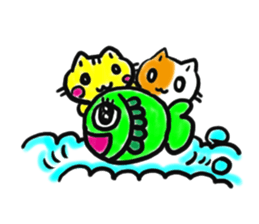 HAPPY! HAPPY! HAPPY CAT3! sticker #2592702