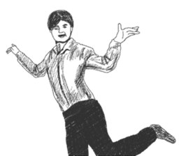 Wacky posing sticker #2592880