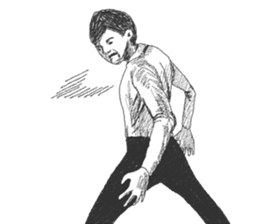 Wacky posing sticker #2592883