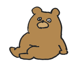 BEAR POSE Sticker sticker #2593103