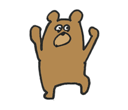 BEAR POSE Sticker sticker #2593104