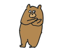 BEAR POSE Sticker sticker #2593123