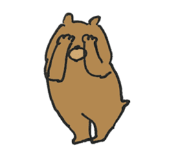 BEAR POSE Sticker sticker #2593126