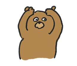 BEAR POSE Sticker sticker #2593132