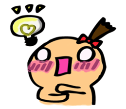 The Sticker of a girl and a bear sticker #2593874