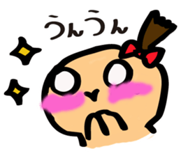 The Sticker of a girl and a bear sticker #2593888