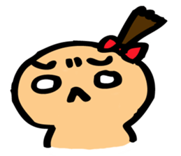 The Sticker of a girl and a bear sticker #2593893