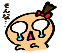 The Sticker of a girl and a bear sticker #2593897