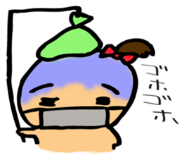 The Sticker of a girl and a bear sticker #2593898