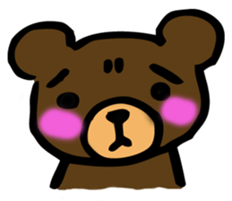 The Sticker of a girl and a bear sticker #2593901