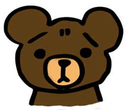 The Sticker of a girl and a bear sticker #2593902