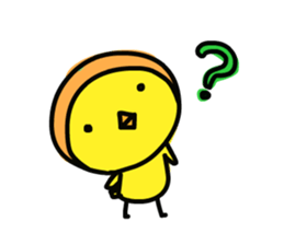 Bird wearing a tangerine sticker #2593985