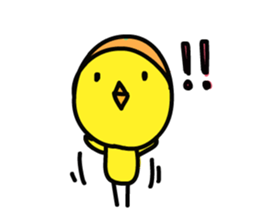 Bird wearing a tangerine sticker #2593986