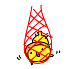 Bird wearing a tangerine sticker #2594011