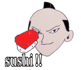 Mr samurai sticker #2594068