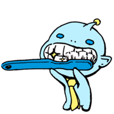 Employee of the alien sticker #2594787