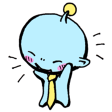 Employee of the alien sticker #2594790