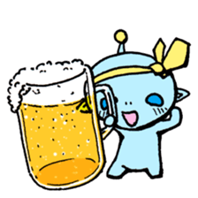 Employee of the alien sticker #2594796