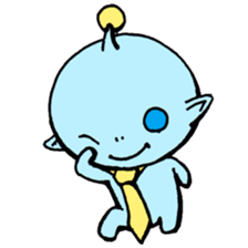 Employee of the alien sticker #2594798