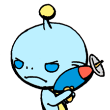 Employee of the alien sticker #2594805