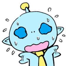 Employee of the alien sticker #2594817