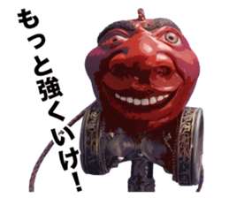 Comedian Jin Katagiri's clay figure. sticker #2595544