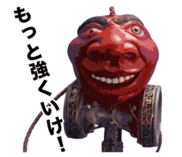 Comedian Jin Katagiri's clay figure. sticker #2595544