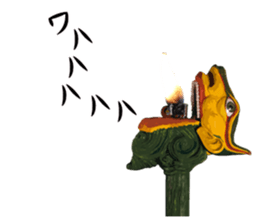 Comedian Jin Katagiri's clay figure. sticker #2595546