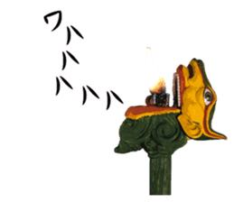 Comedian Jin Katagiri's clay figure. sticker #2595546