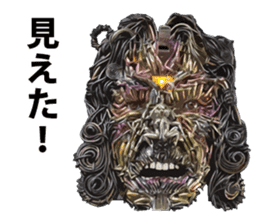 Comedian Jin Katagiri's clay figure. sticker #2595569