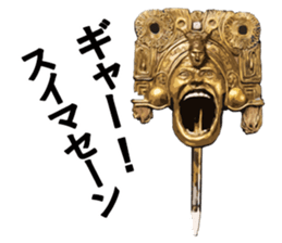 Comedian Jin Katagiri's clay figure. sticker #2595573